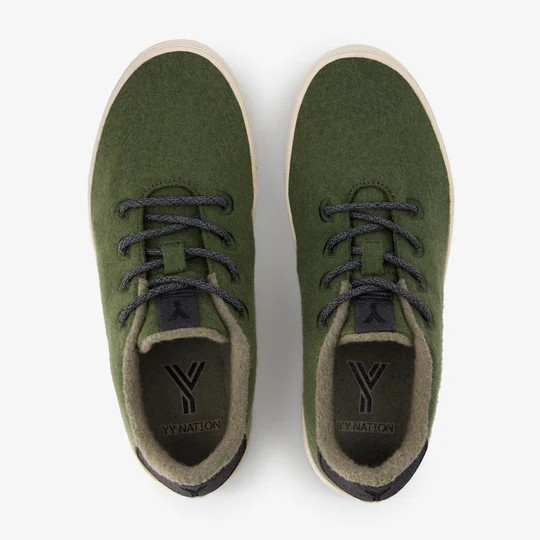 YY Nations Shoes Cirro Wool Color Forest Night / Natural Pair of Shoes