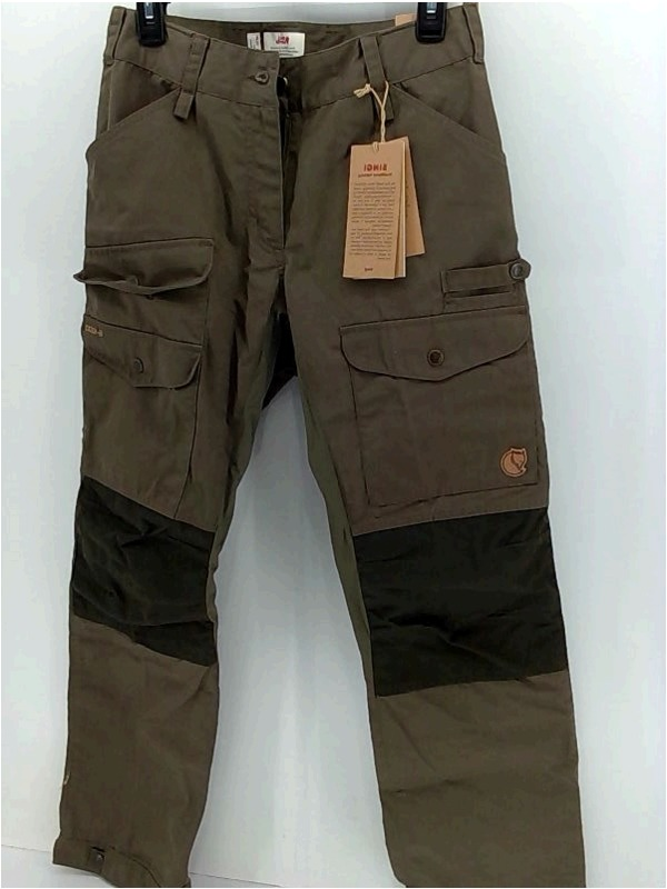 Fjallraven Mens VIDDA PRO VENTILATED TROUSERS Regular Zipper Casual Pants Color Laurel Green/deep Forest Size 29