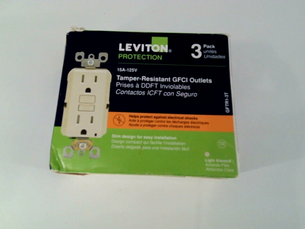 Autogen Leviton Protection Color Beige Size 3 Pack/Unites