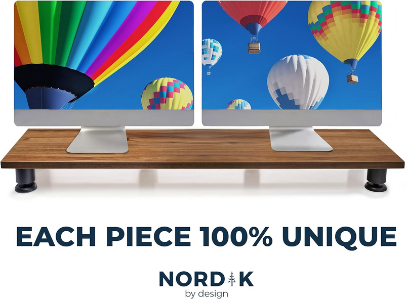 Nordik Large Dual Monitor Lift Tan 4201x1051x472 Inches