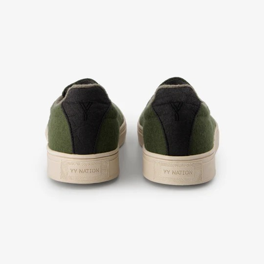 YY Nations Shoes Nimbo Wool Color Forest Night / Natural Pair of Shoes