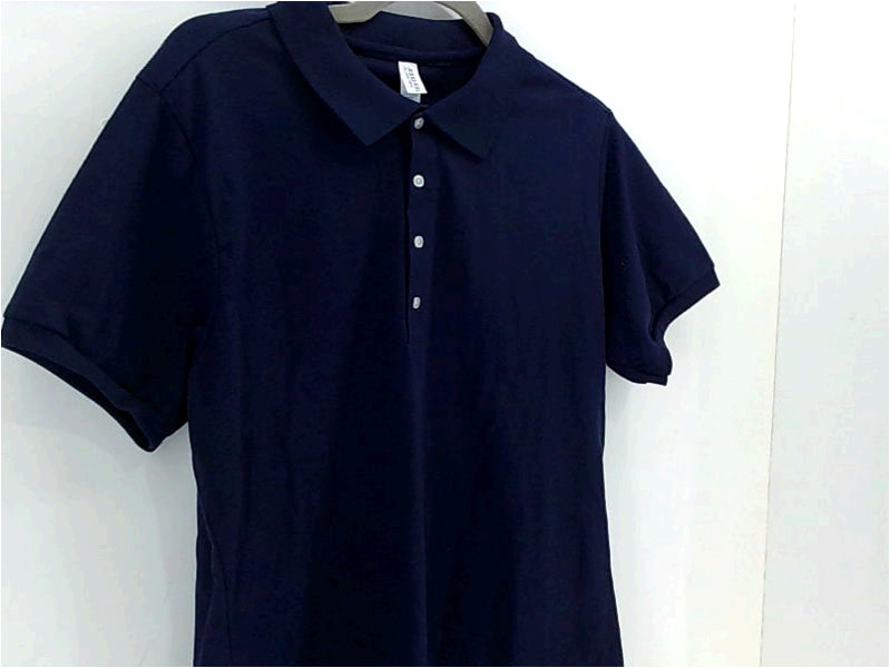 Jerzees Womens Polo Regular Short Sleeve Polo Color Navy Blue Size Large Tops