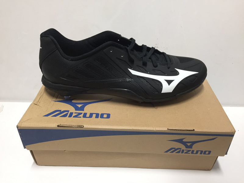 MIZUNO MEN SIZE 14 BLACK/WHITE/BLACK BASEBALL HEIST IQ Pair of Shoes