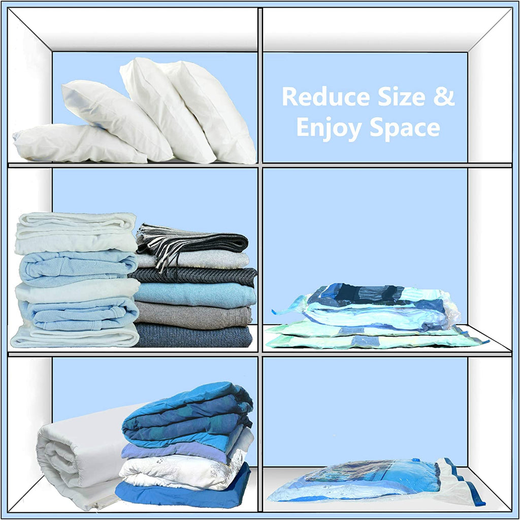 Jumbo XXL Vacuum Storage Bags 47 x 35 Inch for Clothes Comforters 3x
