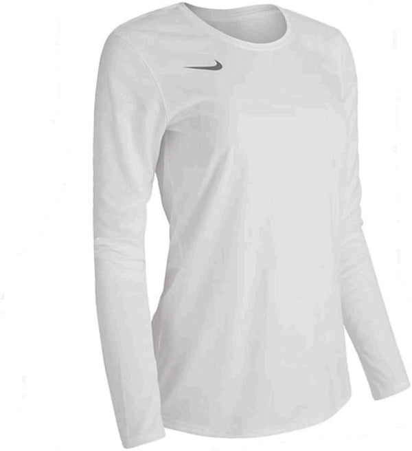 Nike womens LonGrade Schoolleeve Legend T Shirt X-Large White Size X-Large