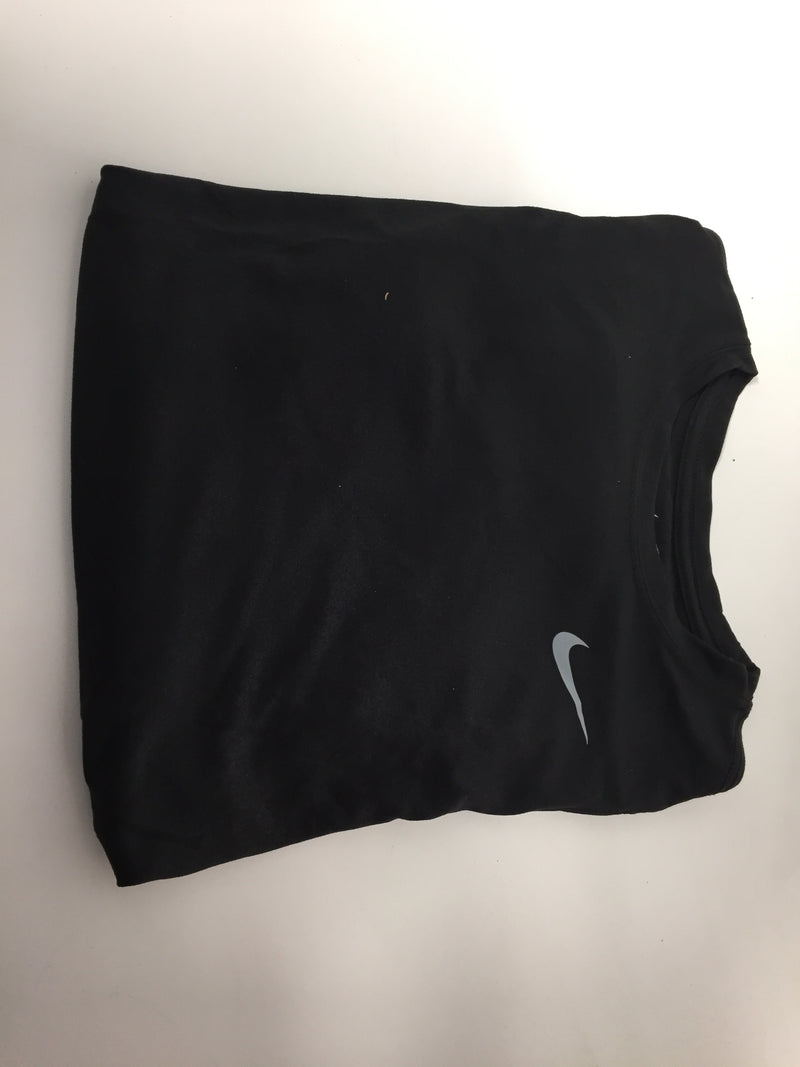 NIKE BOYS SIZE L BLACK/BLACK DRI-FIT T-shirt