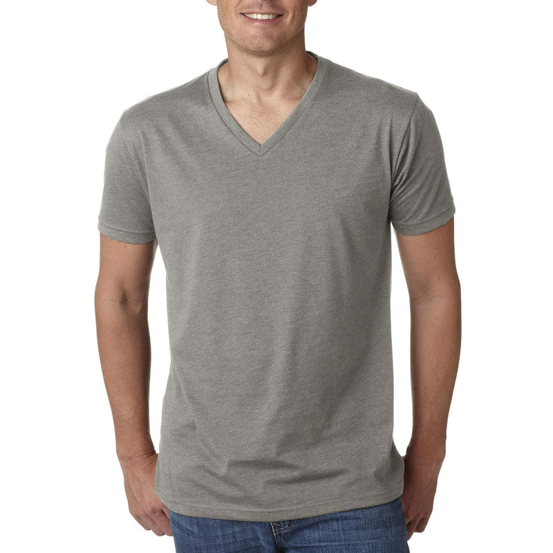 The Next Level Men's Cvc V Stone Gray Medium T-Shirt