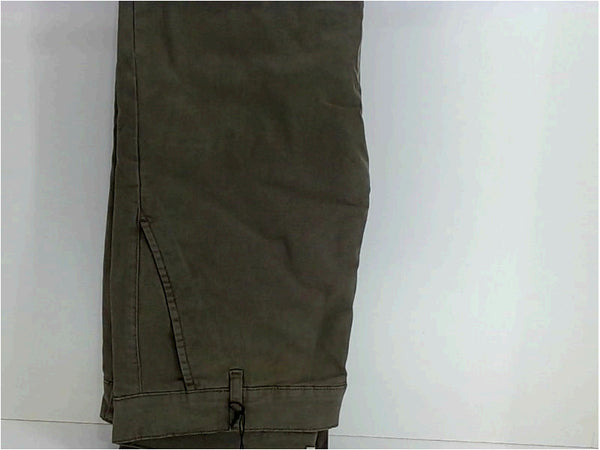 Lafaurie Mens Albert Chino Pants Regular Zipper Casual Pants Size 40 Green