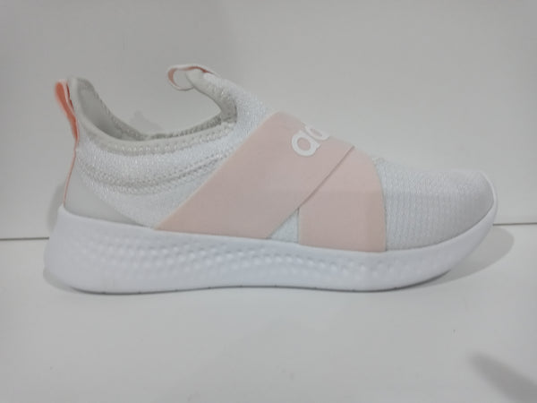 Adidas Kids Size 5 White Pink Puremotion Adapt Pair Of Shoes