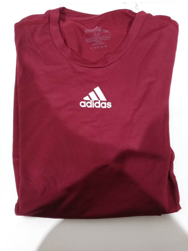 Adidas Men Size Small Burgundy T-Shirt