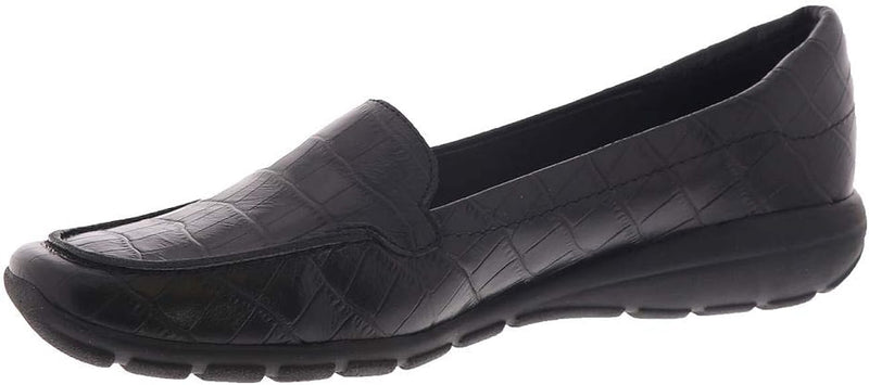 Easy Spirit Women's Abide 8 Loafer Black Croco Pair of Shoes