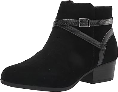 Clarks Women's Adreena Hi Ankle Boot Black Suede Size 9 Wide Pair of Shoes