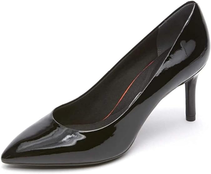 Rockport Women's Tm75mmpth Plain Pump Dress Black Patent 10 W Pair of Shoes