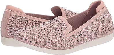 Clarks Women's Carly Dream Loafer Flat Dusty Pink Knit Size 9 Pair Of Shoes