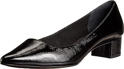 Rockport Women's Walking Pump Black Patent Size 5.5 Wide Pair of Shoes