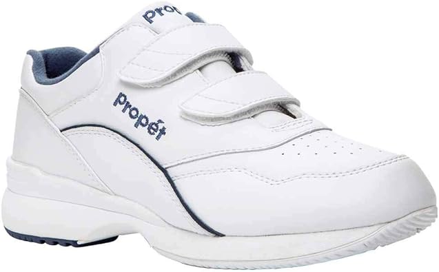 Propet Women's Tour Walker Strap Sneaker White Blue Size 8 Wide Pair of Shoes