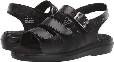 Propet Women's Breeze Walker Sandal Black Size 6 Wide Pair of Shoes
