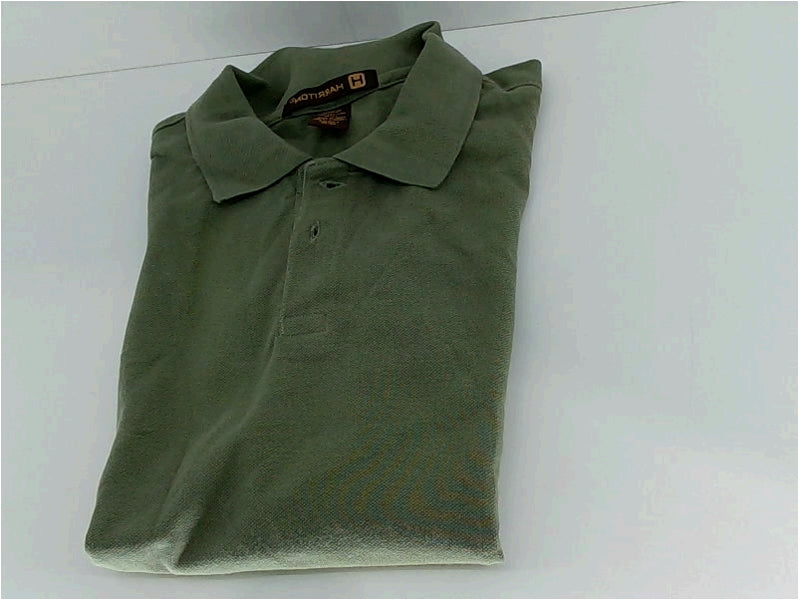 Harriton Womens Polo Regular Short Sleeve Color Kelly Green Size Medium Tops