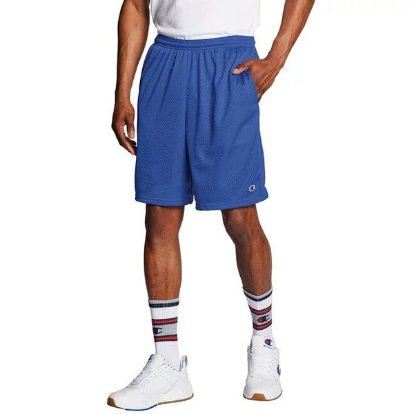 Champion Men's Long Mesh 9 Inch Shorts With Pockets Up to Size Medium Pant