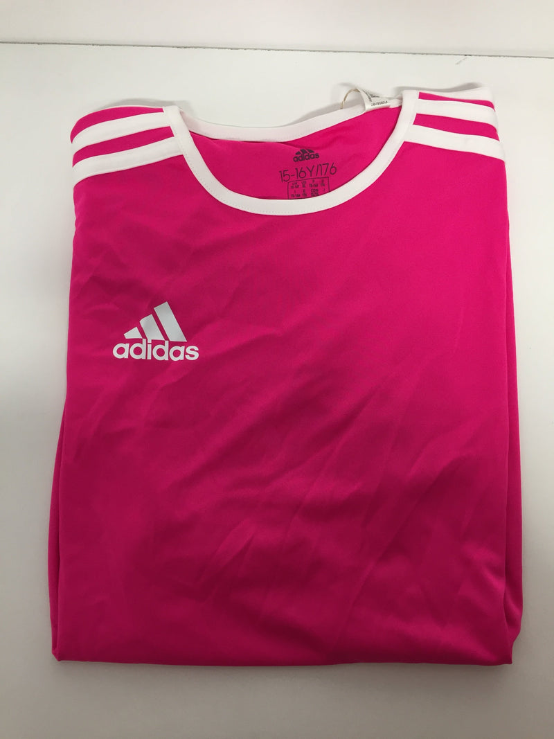 Adidas - Pink and white football jersey, Size X-Large.