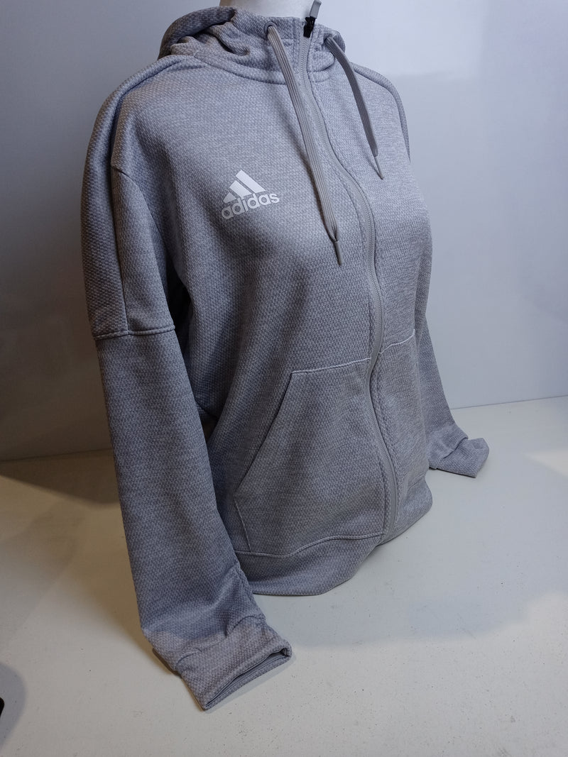 Adidas Women's Size Small Flgryt Grey Ti F Z Hoodie