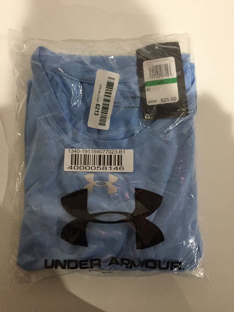 Under Armour Men Size Large Blue Loose T-Shirts