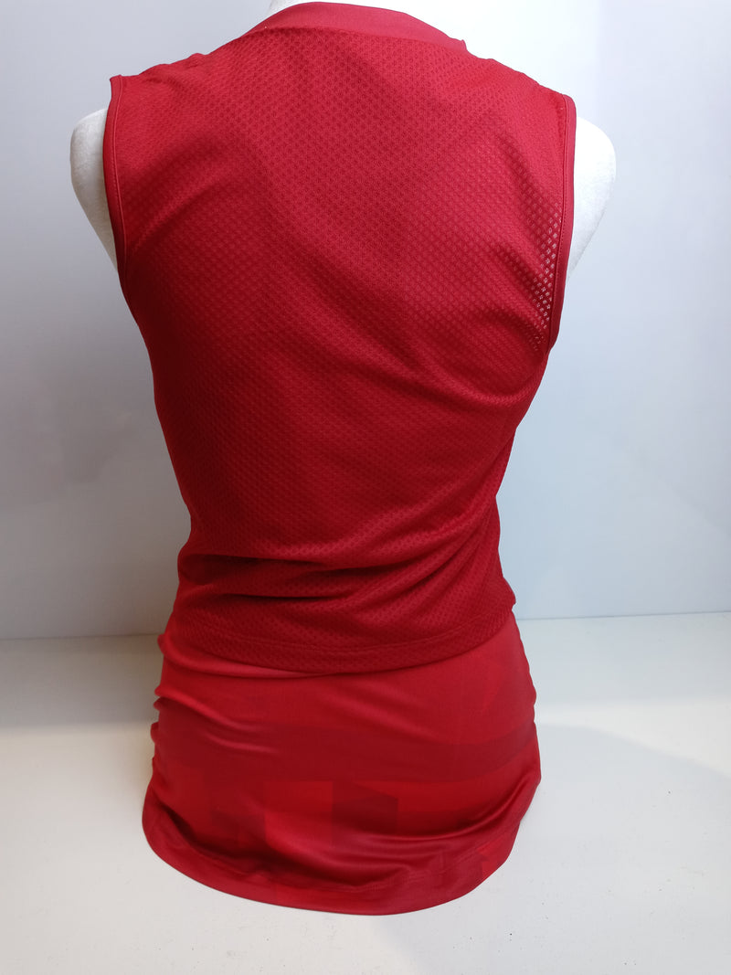 Adidas Women Size Small Team Power Red Vivid Usav J P Blue W T-Shirt
