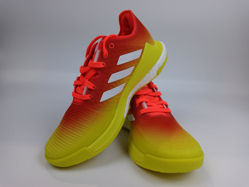 Adidas Women Size 5 Orange Yellow Crazy Flight Pair Of Shoes