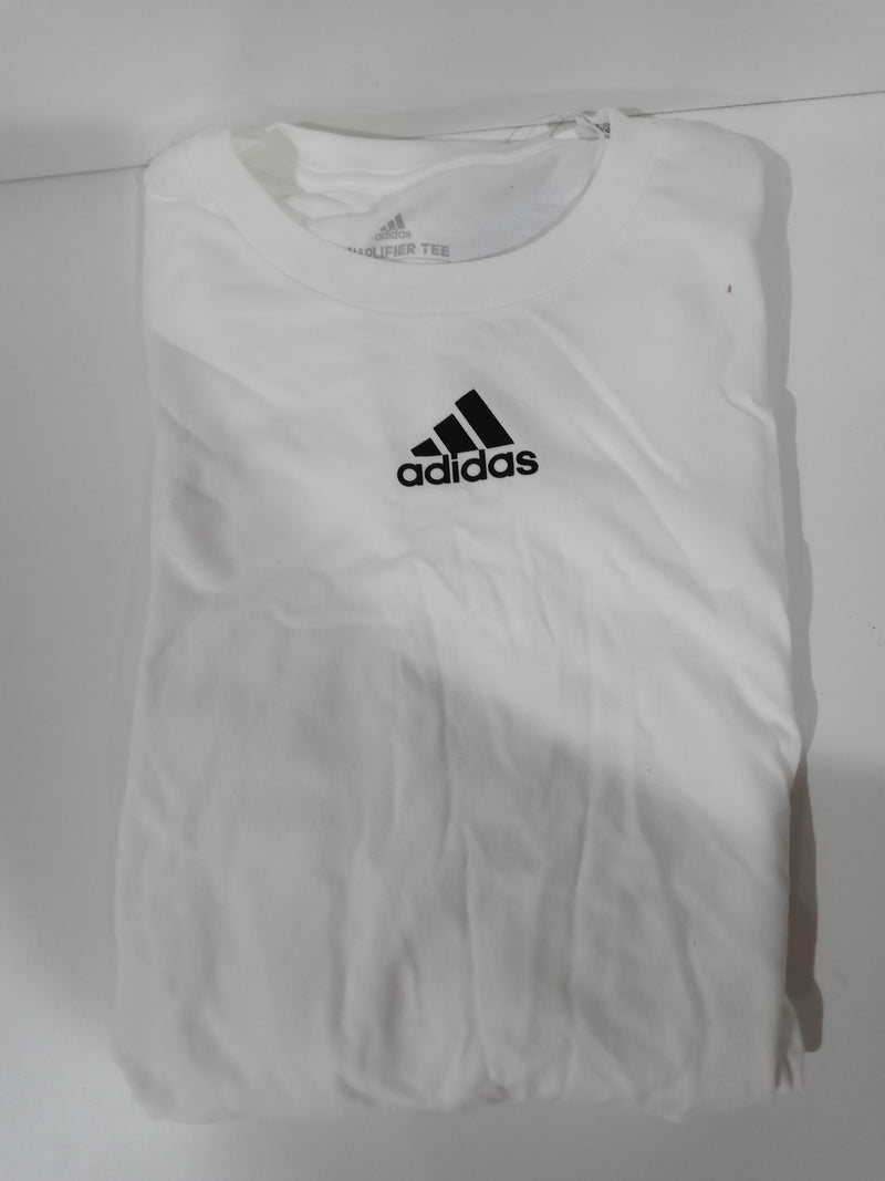 Adidas Men Size Large White Amplifier Ls T-Shirt