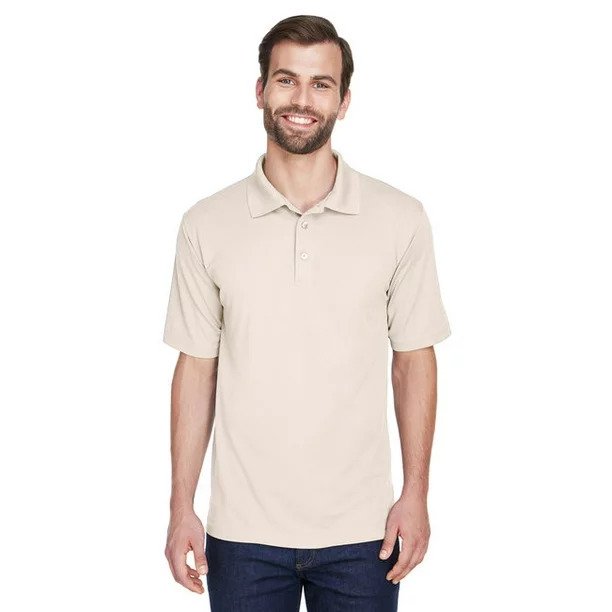 Ultraclub 8210 Men's Cool & Dry Mesh Polo Size Large T-Shirt