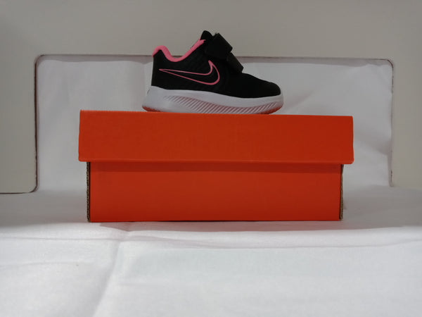 Nike Kids Size 2c Black/sunset Pair Of Shoes