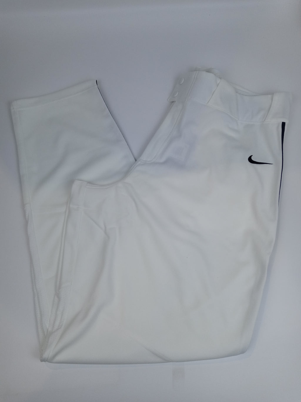 Nike Team Vapor Pro High Piped Men's Baseball Pants (White/Black) 3XL