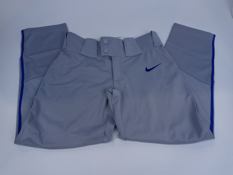 Nike Boys Size X-Large Grey Blue Baseball Pants