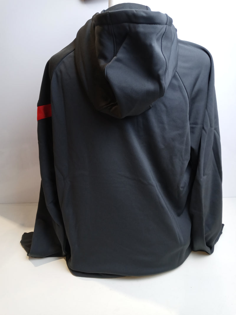 Nike Women's Team Academy 20 Hd Size Medium Dark Grey Red Hoodie