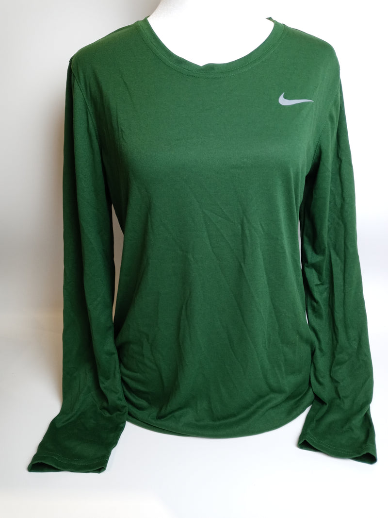 Nike Women Size Medium Green Grey Dri Fit T-Shirt