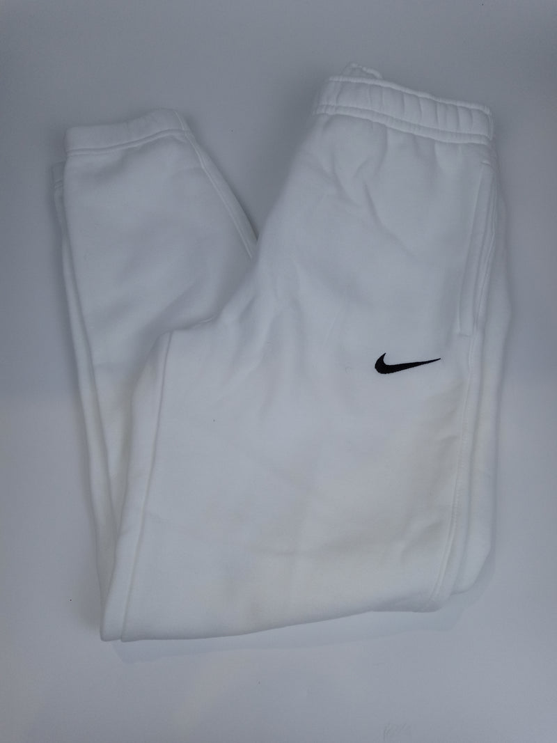 Nike Women Size Small White Club Fleece Jogger Sweatpants Pants