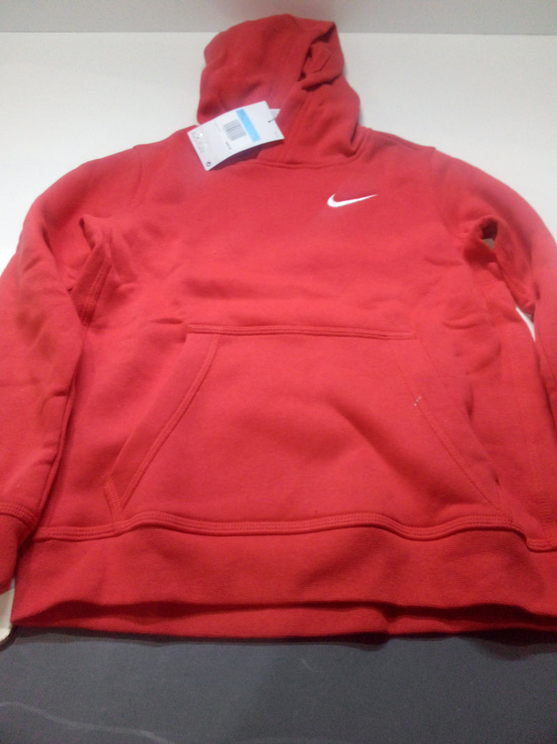 Nike Youth Fleece Pullover Hoodie Color Red Boys Medium
