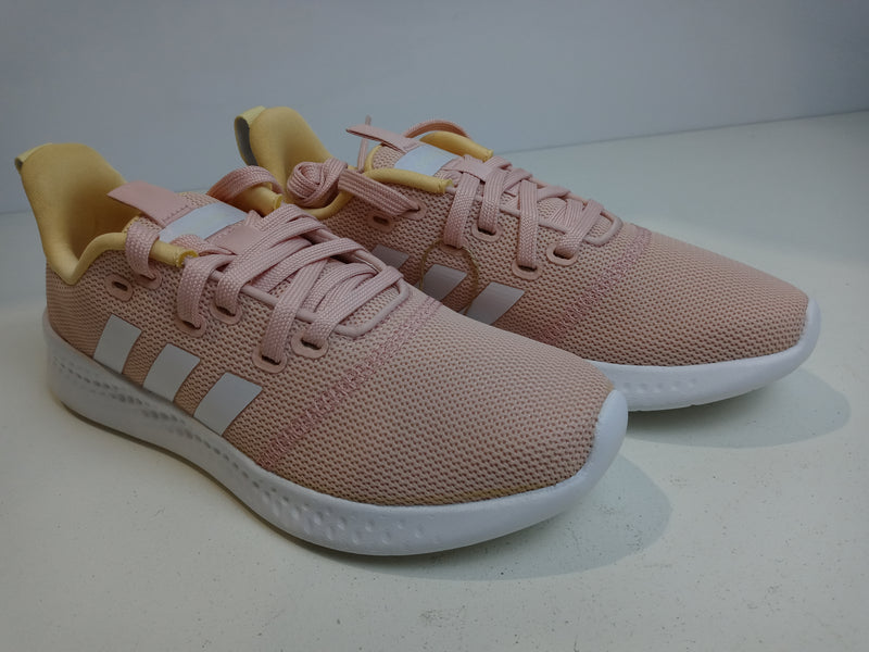 Adidas Women's Size 5 Pink White Orange Tint Puremotion Vapor Pair of Shoes