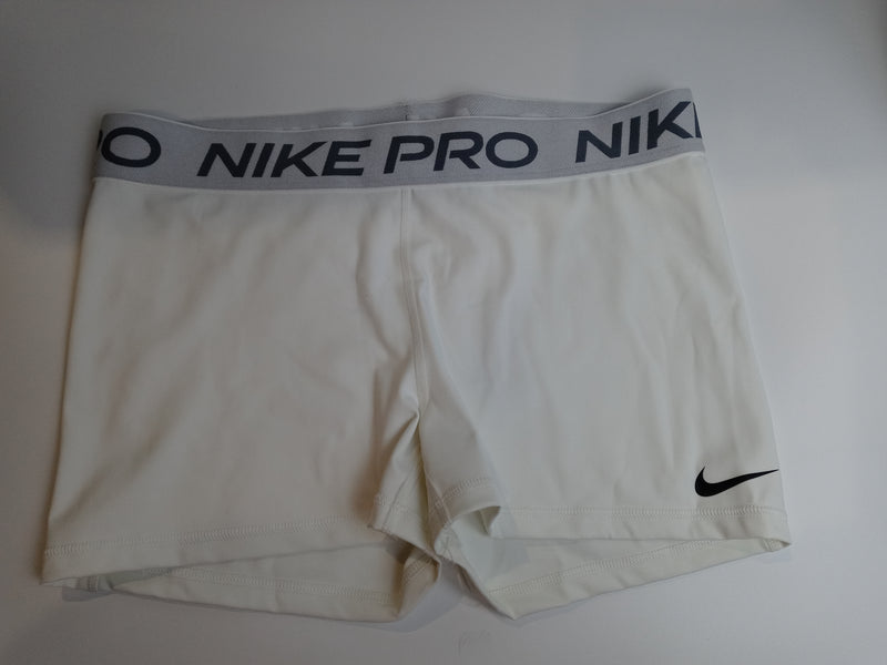Nike Women's Pro 365 3 Inch Shorts Size XL White