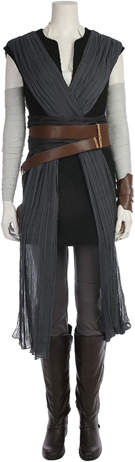 Adult Rey Cosplay Costume Full Set Outfit Halloween Costume for Women