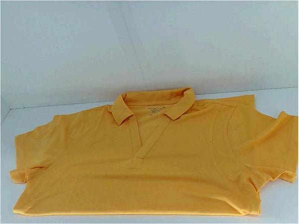 Harriton Womens Polo Regular Short Sleeve Polo Color Yellow Size Large Tops