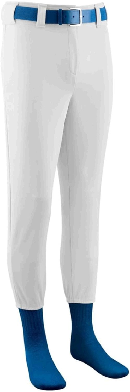 Augusta Sportswear Kids' Youth Baseball Softball Pant White Large Size Large