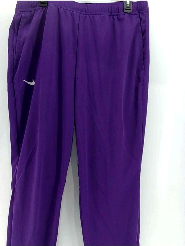 Nike Womens Epic Knit 2.0 Regular Pull on Active Pants Size XLarge Purple White