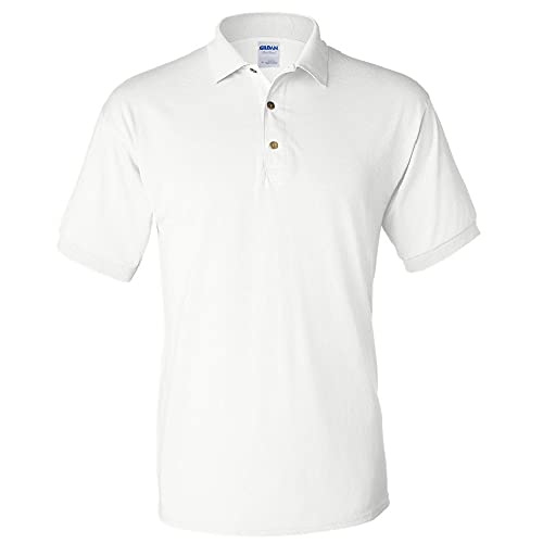 Gildan Adult DryBlend Jersey Short Sleeve Polo Shirt M Navy