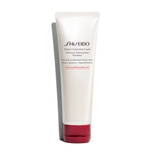 Shiseido Deep Cleansing Foam - 125 mL - Deeply Cleanses & Removes Impurities for a Fresh, Smooth Finish - For Oily to Blemish-Prone Skin
