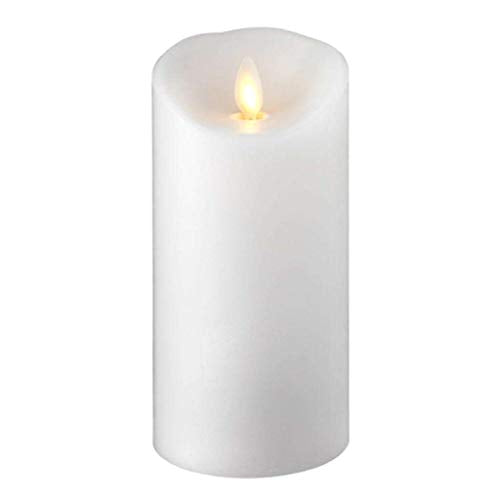 Raz Imports Inc Push Flame Flameless Candle White 3 X 6 Holiday and Gift