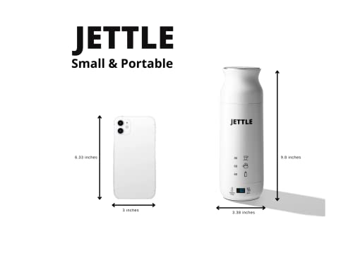 Jettle Electric Kettle Portable Water Heater 450ml Coffee, Hot Tea Kettle Camping White