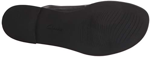 Clarks Women's Reyna Twist Flat Sandal Black 6 Pair Of Shoes