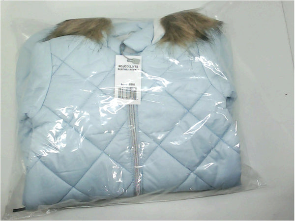 Cremson Baby Boy Winter Cover Long Sleeve Zipper Hoodie Size 3-6 Month Light Blue