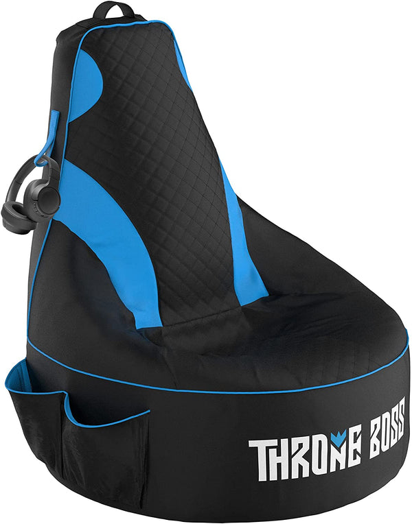 Premium Gaming Bean Bag Chair over only for Adults Black Blue